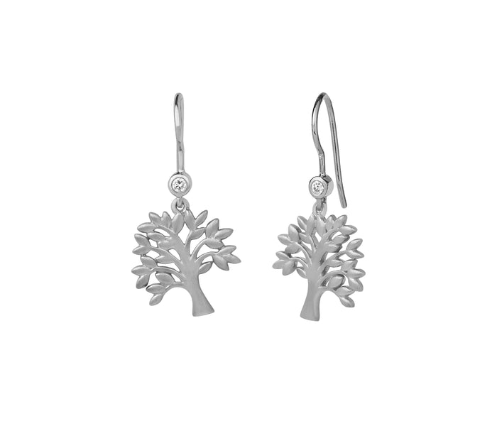 Tree Of Life øreringe i sølv