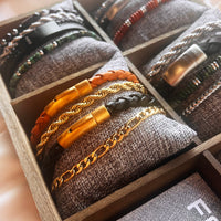 Herre læder armbånd