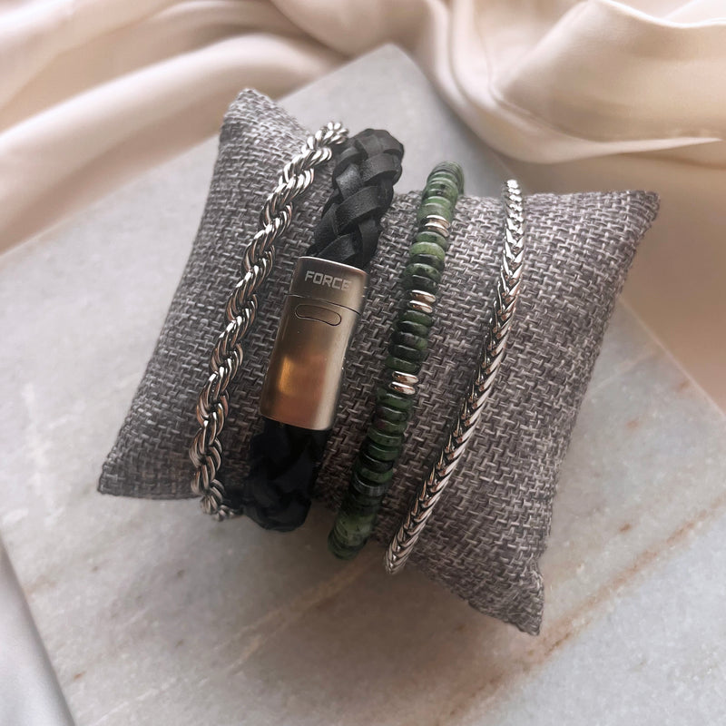 Herre læder armbånd