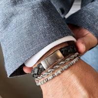 Herre læder armbånd