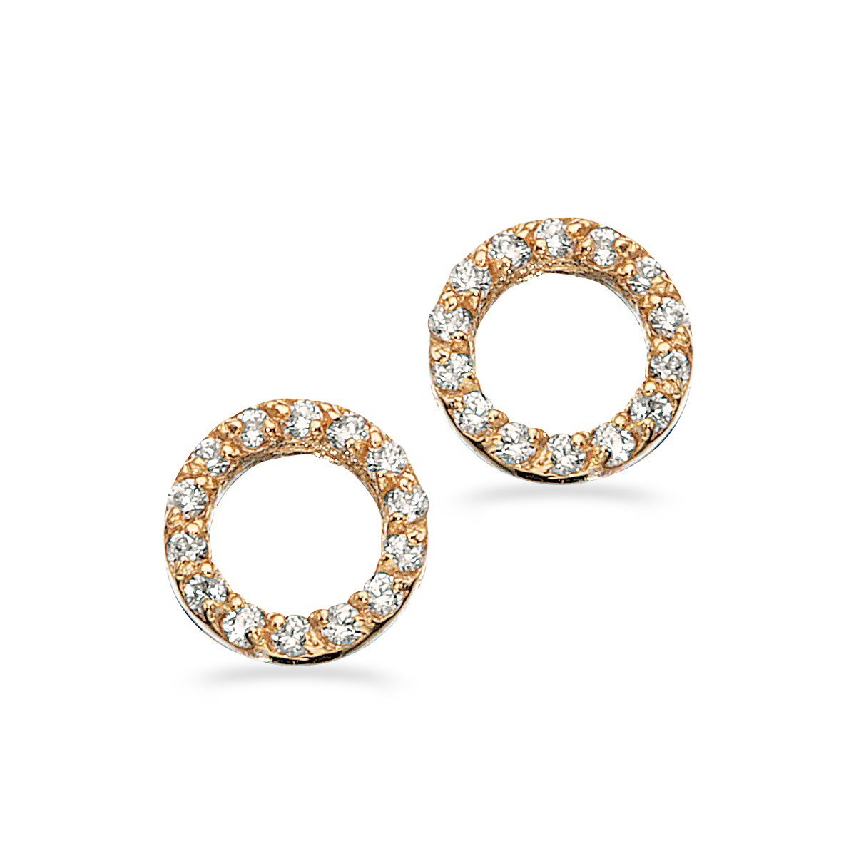 Øreringe i 8 kt. guld