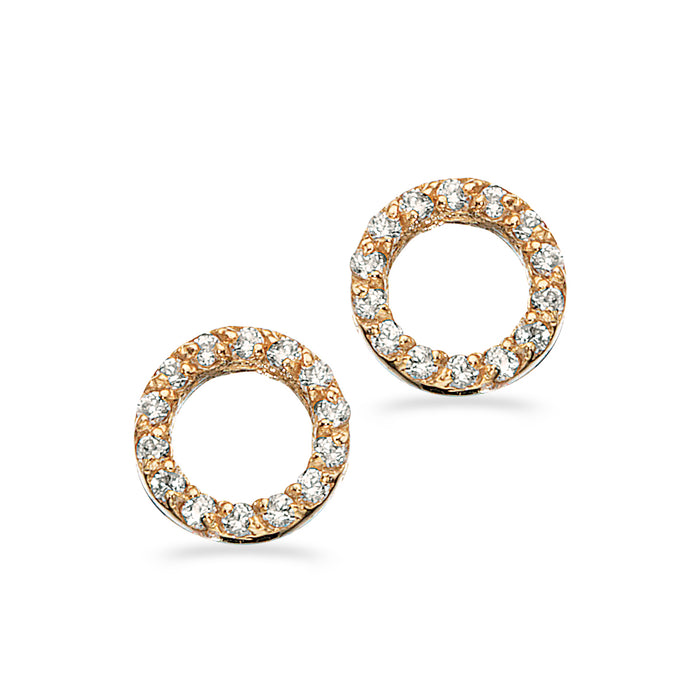 Øreringe i 8 kt. guld