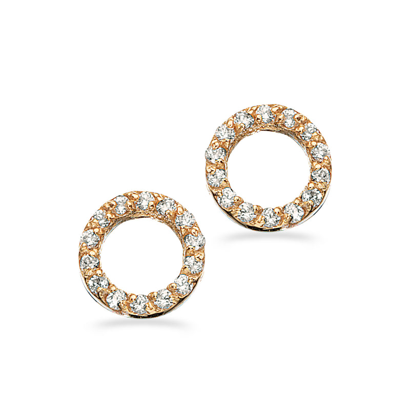 Øreringe i 8 kt. guld