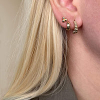 Øreringe i 8 kt guld