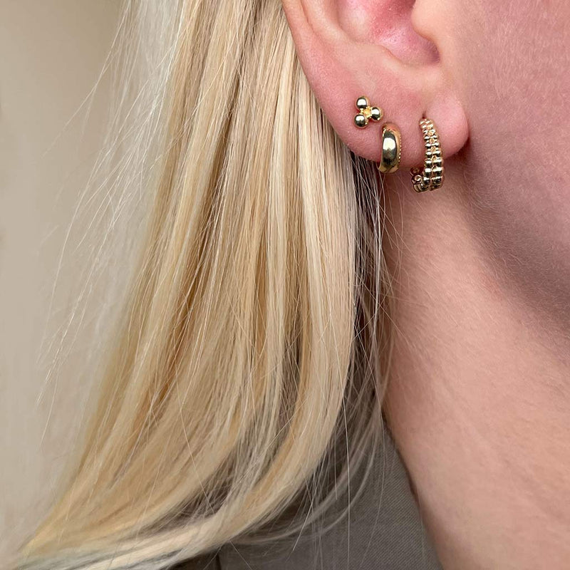 Øreringe i 8 kt guld