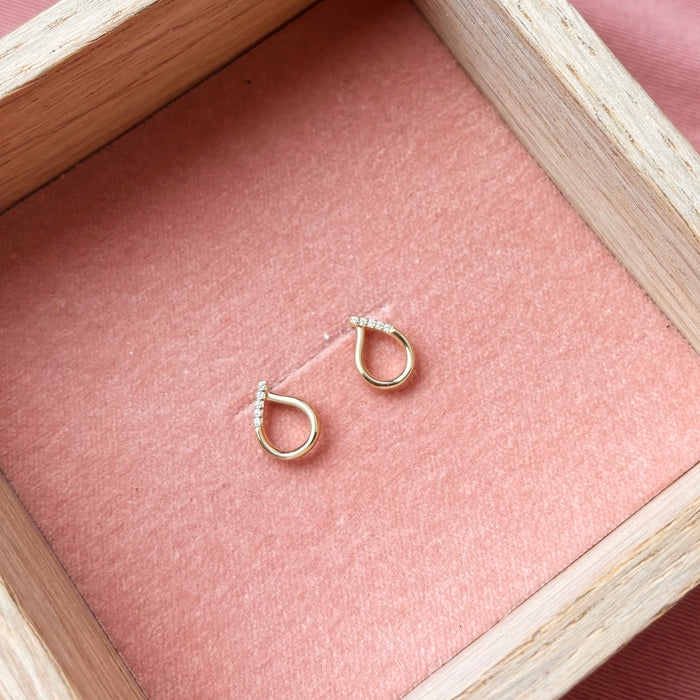 Øreringe i 8 kt. guld