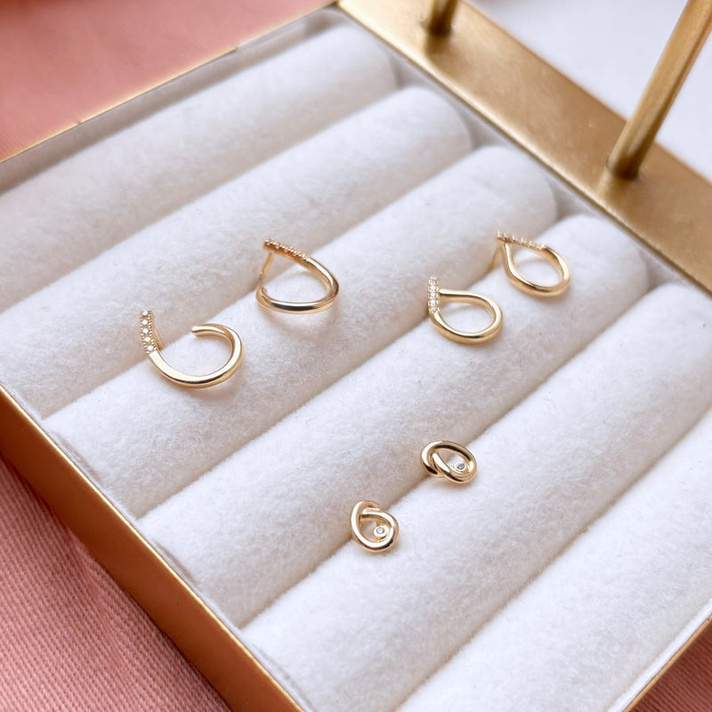 Ørering i 8 kt. guld