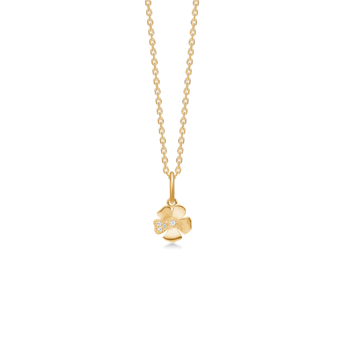 Fleur vedhæng i 14 kt.