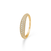 Half moon ring i 14 kt.