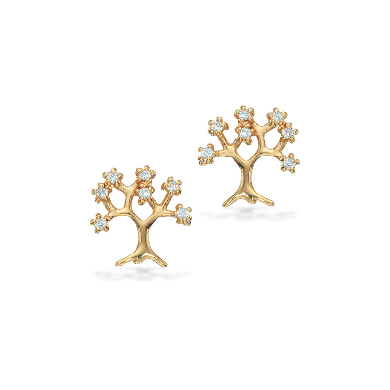 Ørestikker i forgyldt sølv