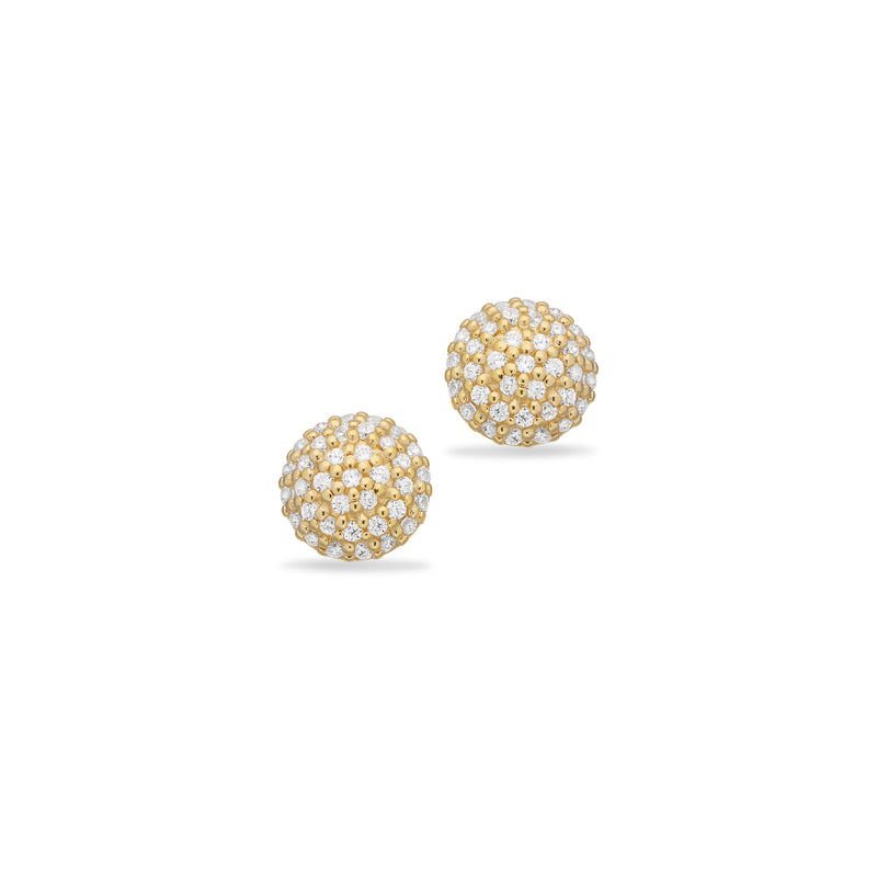 Øreringe i forgyldt sølv