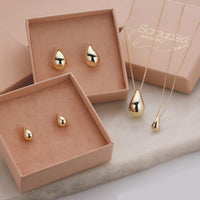 Øreringe i forgyldt sølv