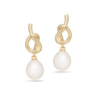 Øreringe i forgyldt sølv