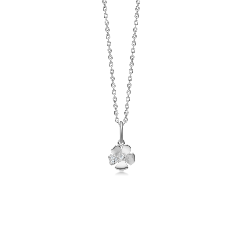 Fleur halskæde i sølv