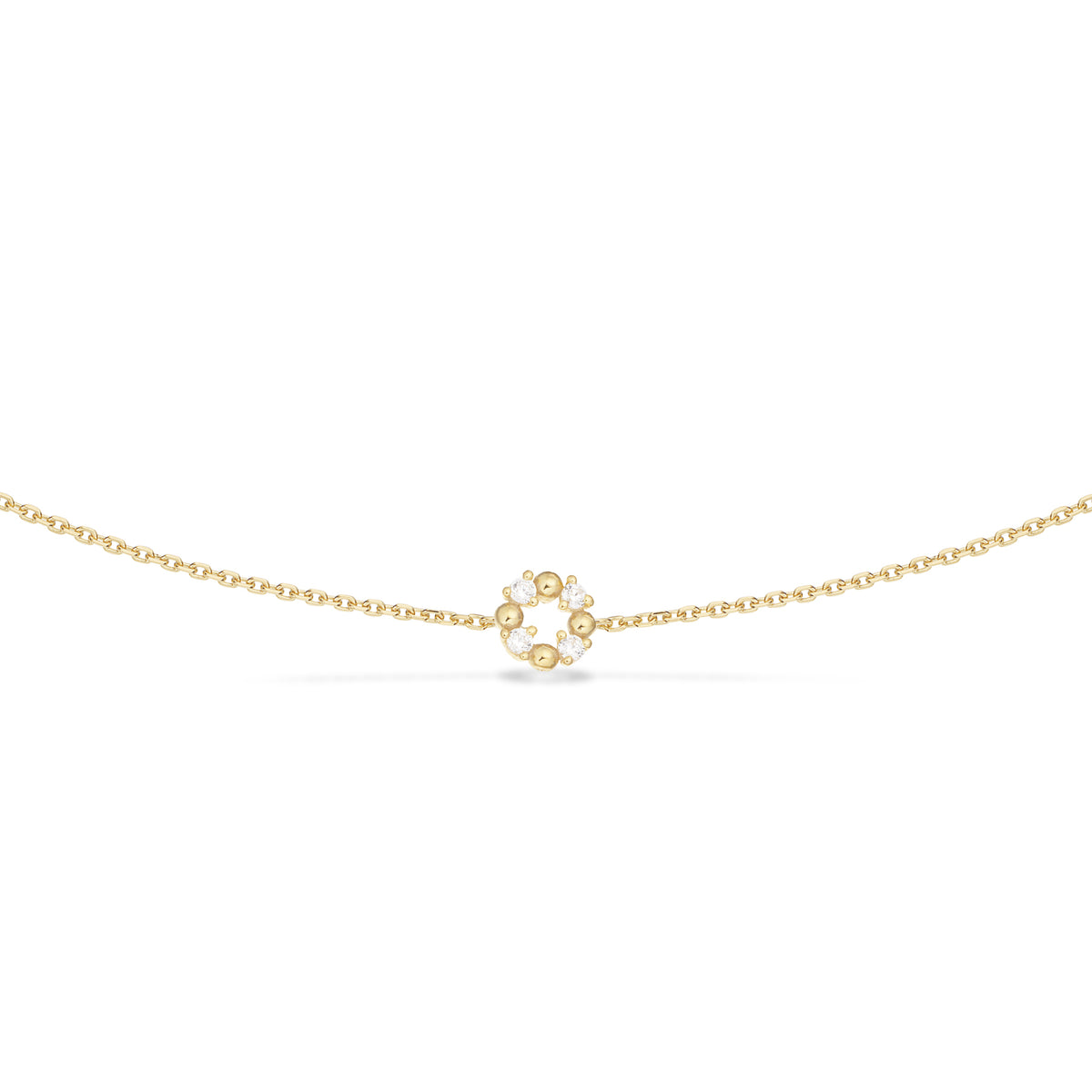 Armbånd i forgyldt sølv