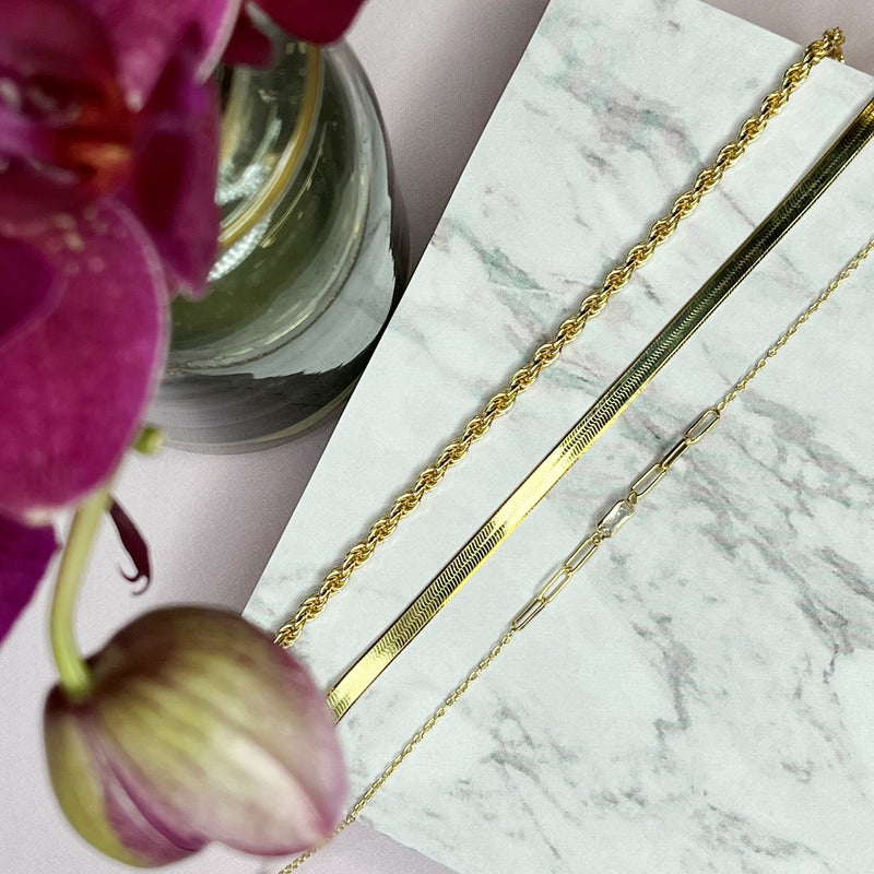 Armbånd i forgyldt sølv