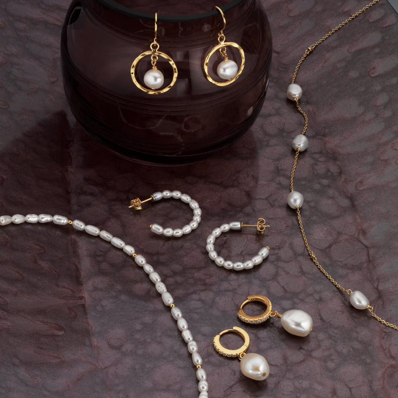 Armbånd i forgyldt sølv