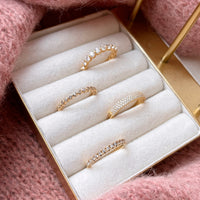 Ring i forgyldt sølv