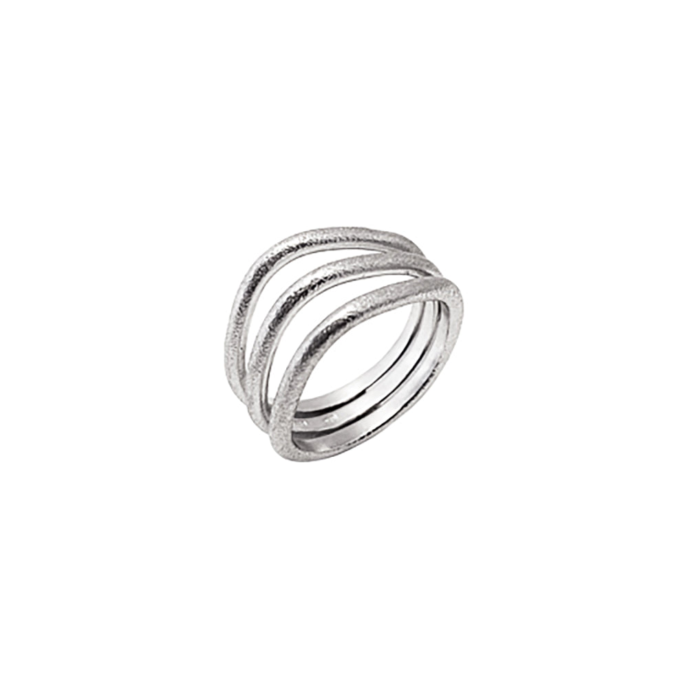 Simple lines ring i sølv