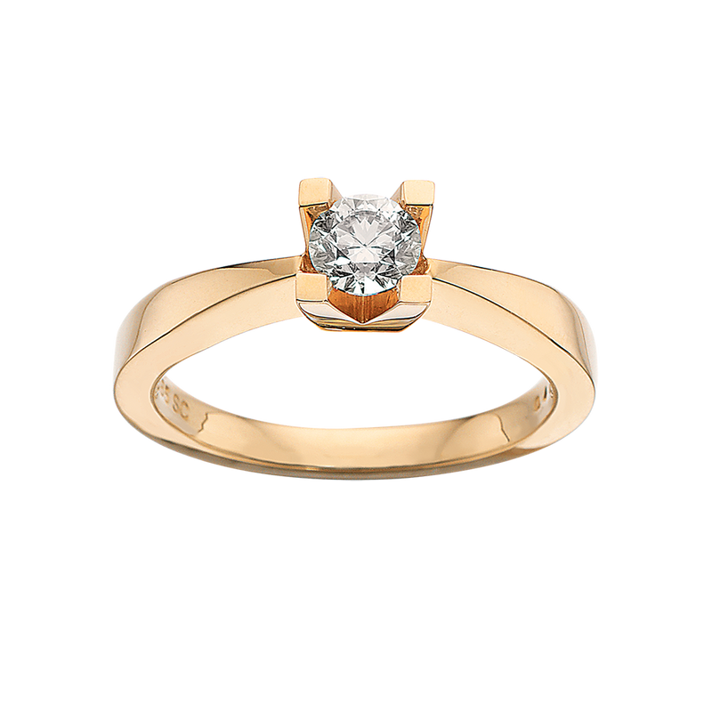 Ring 0,40ct w/si i 14 kt guld