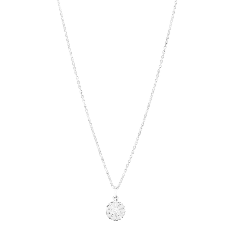 Marguerit halskæde i sølv